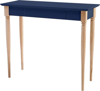 Schrijftafel met Lade - Bureau Werktafel - Thuiswerken Organiseren - FSC Gecertificeerd Hout - 85 x 40 cm - Marineblauw