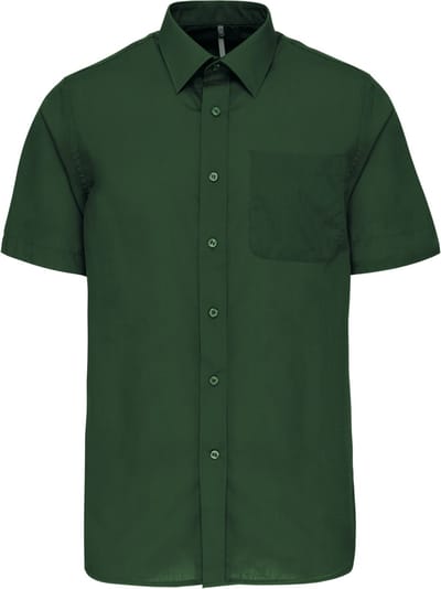 Herenoverhemd 'Ace' korte mouwen merk Kariban Forest Green maat L