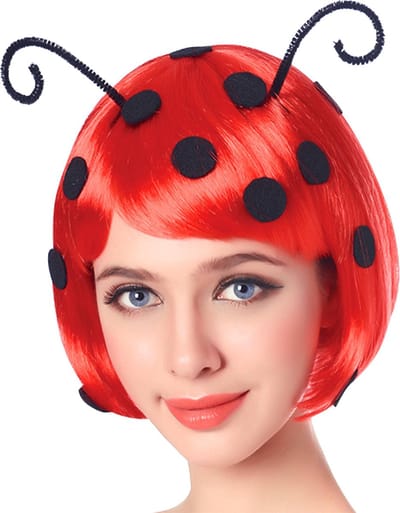 "Lieveheersbeestje pruik voor vrouwen - Verkleedpruik - One size"