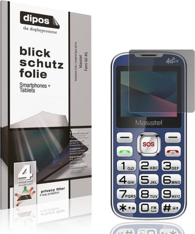 dipos – Matte Privacy Screenprotector geschikt voor Masstel Fami 60 4G | Anti-Spy Beschermfolie