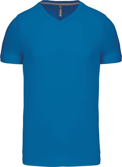 Kariban T-shirt V-hals korte mouwen K357 - Tropical Blue - 4XL