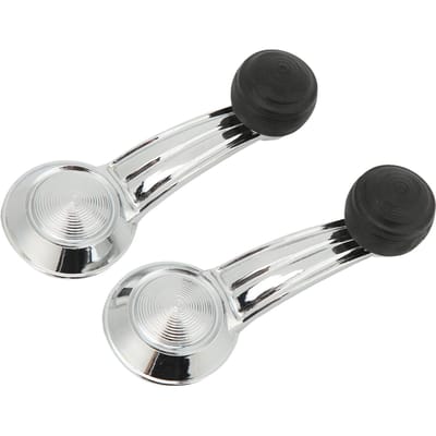2 stuks Deur Raam Slinger Handgreep Metaal Chroom Vervanging voor Cadillac Cimarron Eldorado white