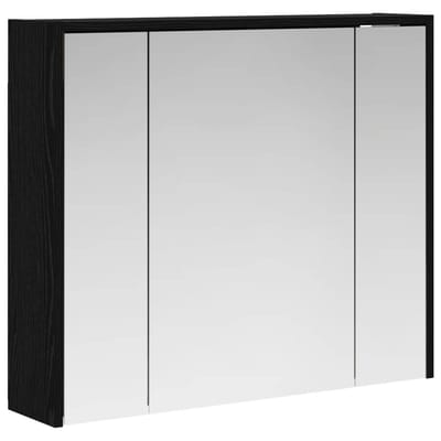 vidaXL - Badkamerspiegelkast - Zwart - Eiken - 73,5 - x - 16 - x - 62,5 - cm