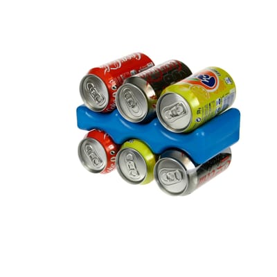 Koelelement voor blikken - 1000 ml - speciale vorm - blauw - kunststof - 22 x 10 cm