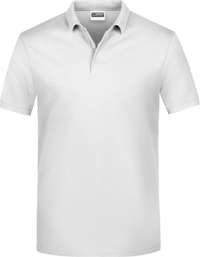 James And Nicholson Heren Basis Polo Shirt (Wit)