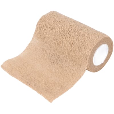 Zelfklevend Bandage Wrap Sterke Ondersteuning Ademend Atletisch Elastisch Verband voor Pols Enkel 3.94 beige