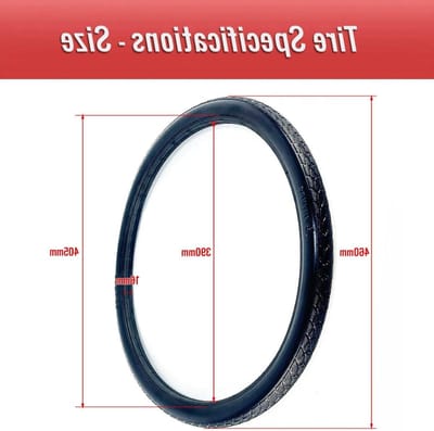 Fiets Band - MTB Banden - Banden Vervangen - Tubeless Rubber - 20x1.35 - Zwart