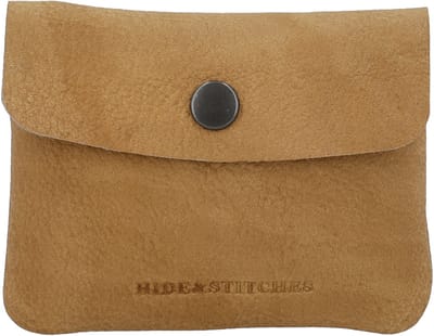 Hide & Stitches Earth Sleuteletui - Duurzaam Gelooid Leer - Leren Dames Tas - Zand