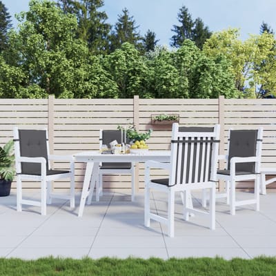 vidaXL - Tuinstoelkussen - lage - rug - oxford - stof - antracietkleur