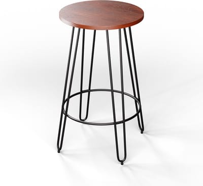 Blumfeldt bartafel, statafel voor keuken, massief houten tafel 120 x 60 cm, stabiele bistro & bar statafel rechthoekig, kleine houten bartafel, eenvoudig te monteren hoge tafel, robuuste kleine eettafel