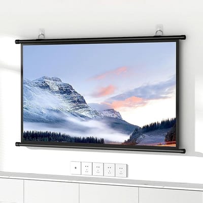 Projectiescherm Handmatig - Film Scherm - Home Cinema - Kreukvrij Beeld - 40-72 inch - Mat Wit