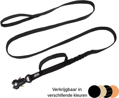 Always Prepared Pro Hondenriem - Elastisch - 240 cm - Zwart