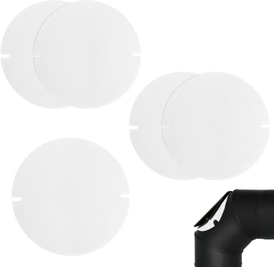Dailygoods- Kachelpijpafdichting 5 stuks - Hittebestendige Afdichting - Diameter 155 mm - Op Maat te Snijden - Voor Schoorsteen - Duurzaam Materiaal - Haardafdichting