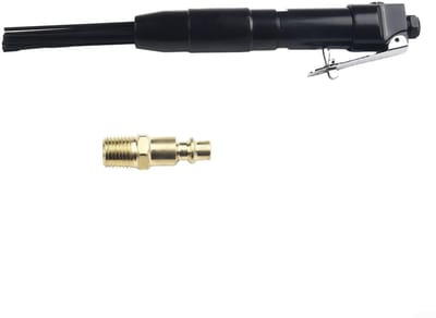 Dailygoods- Naaldscaler - Pneumatische Roestverwijderaar - Roestverwijderaar Auto - Roestoplosser - Roetverwijderaar - 12 Naalden van Gehard Staal