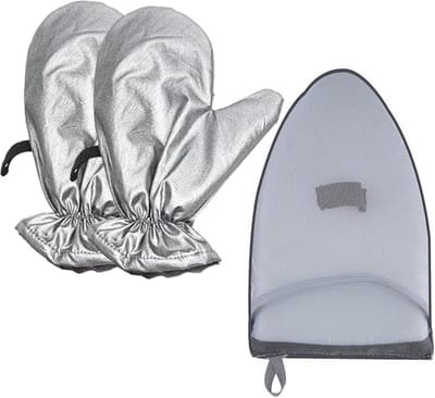 Strijkset - Hittebescherming - Kleding verzorgen - Waterdicht materiaal - 29 x 23 cm - Grijs