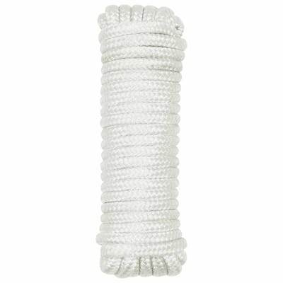 vidaXL - Boottouw - 10 - mm - 6 - m - Wit - Polyester
