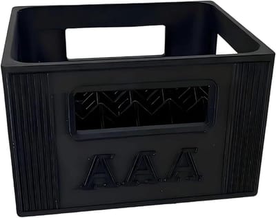 Batterij Opbergdoos - Batterijhouder Organizer - Batterijen Organiseren - Stapelbaar Ontwerp - 8.5x7x5.5cm - Zwart