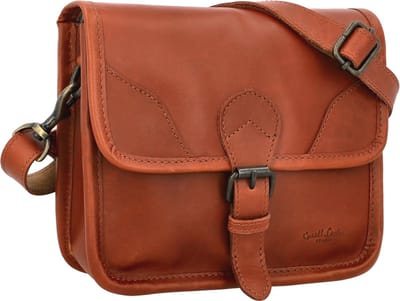 Vintage leren fietstas met magneetsluiting – multifunctionele schoudertas en stuurtas