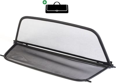 Windscherm BMW 1-Serie E88 | 2008-2014 | incl. luxe opbergtas | Zwart