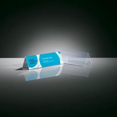 Sigel - tafelstandaard - 190x60mm - glashelder - dakvorm - 5 stuks - SI-TA132