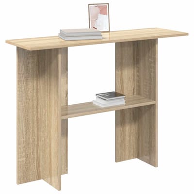 vidaXL - Wandtafel - Sonoma - Eiken - 100 - x - 30 - x - 75 - cm - Bewerkt - hout