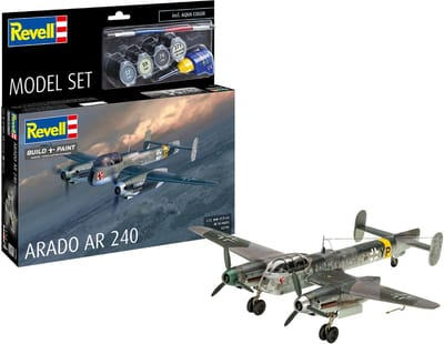 Revell Modelbouwpakket Vliegtuigen - 63798 Arado Ar 240 - Propeller Vliegtuig - Model Set Plastic - 1:72 - Modelbouw