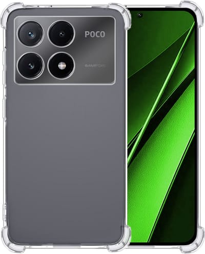 Hoesje Geschikt voor Xiaomi Poco X6 Pro 5G - Sterk & Shockproof - Siliconen Case - Back Cover - Telefoon Hoes Shock Proof - Transparant