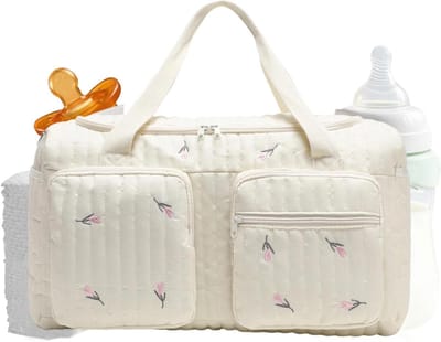 Reisluiertas - Modieuze tas - Organisatie op reis - Multi-pocket ontwerp - 33 x 25 x 12 cm - Bloemenprint