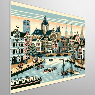 Kunstprint | Wanddecoratie | Dibond | 40 × 40 cm