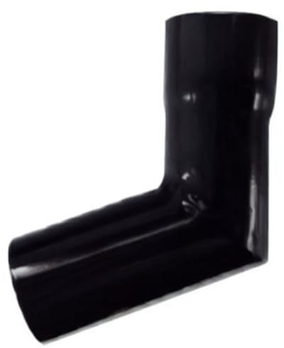 Renoplast® R50 aluminium valpijpbochten | Hoek 67º DN 40mm Zwart | Dakgoten Regengoot Dakafvoer Randprofielen van plaatstaal | Tuinhuisje Carport Terras Balkon plug-in kanaal | goot voor dak