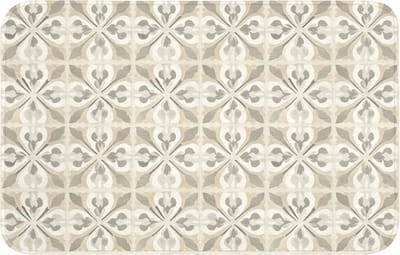 WC mat 80x50 cm - Antislip - Tegel - Motief - Beige - Toiletmat - Vloermat - Douchemat - Toilet tapijt - Toiletmatten