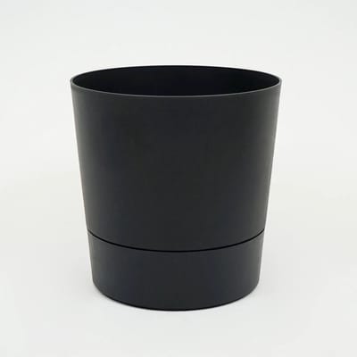ELHO bloempot foss d43cm living black met wielen