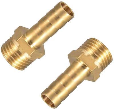 Cosensi- Slangfitting Goud - 3/8 Inch/10 mm - 1/4 Inch BSP - Messing - Koppeling/Connector - Corrosiebestendig - Slangconnector