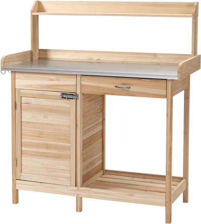 Tuinwerktafel - Buitenwerkbank - Tuinwerkbank -Lichtbruin