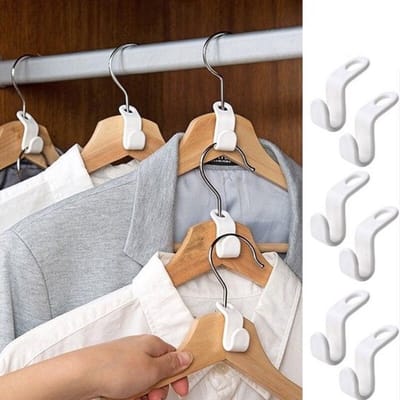 Kleerhangerhaken I Kleerhanger Haak I Kleding Haak Voor I Kapstok HaakI I Wit I 5 Stuks