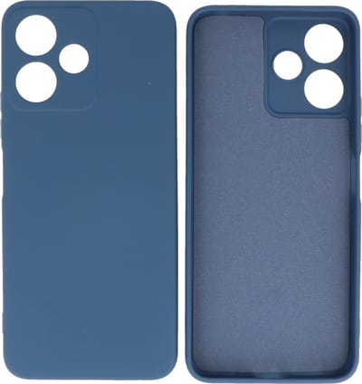 Xiaomi Redmi 12 5G Hoesje - 2.0mm Dikke Fashion Telefoonhoesje Backcover - Siliconen Hoesje - Navy