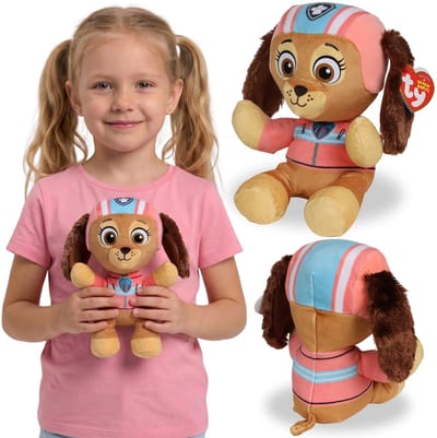 TY Paw Patrol LIBERTY Pluche mascotte, Knuffel, BEANIE BABIES-knuffel, zacht sensorisch speelgoed 20 cm