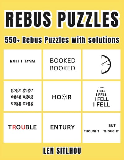 Rebus Puzzels - Woord Plexers - Hersenkrakers - Meer dan 550 Puzzels - 21.6 x 27.9 cm