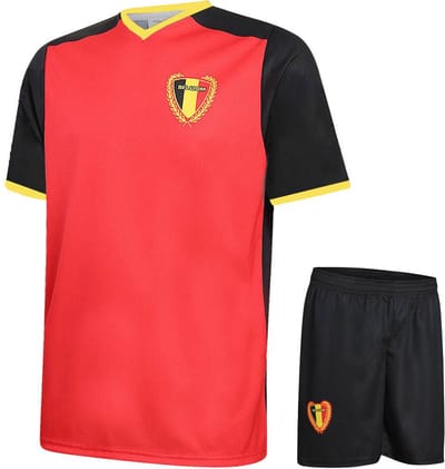Belgie Voetbaltenue Thuis WK 2026 - Voetbal Tenue Kinderen - Shirt en Broekje - Jongens en Meisjes - Volwassenen - Heren en Dames - Maat 140