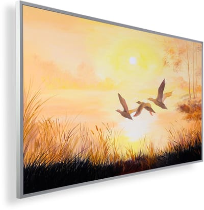 Infrarood Verwarmingspaneel 600W met fotomotief en Smart Thermostaat (5 jaar Garantie) - Birds oil paint 108
