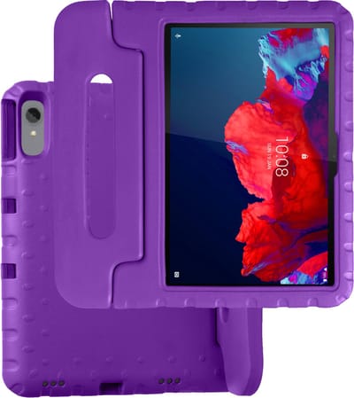 Hoesje Geschikt voor Lenovo Tab P11 Plus - Kinderhoes Shockproof Bumper - Kidsproof Case - Tablet Hoes - Kinder Hoes Cover - Paars