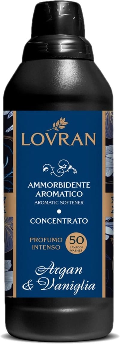 Lovran Geparfumeerde Wasverzachter - Wasverzachter - 50 Wasbeurten, Argan & Vanille, 1 liter