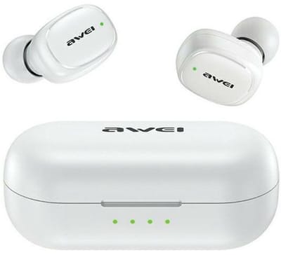 Awei - T13 PRO - In-ear headset - Low Latency Pro Earbuds - Wit - TWS - Bluetooth 5.1 - Ergonomic design - IPX6