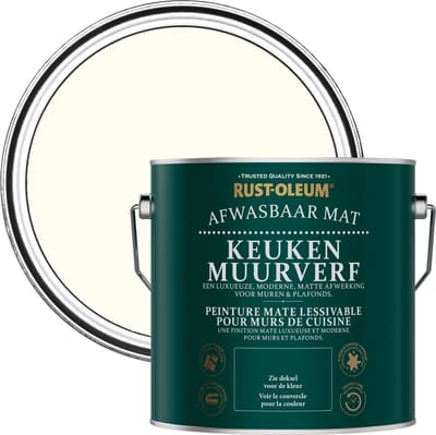 Rust-Oleum Wit Keuken muurverf - Porselein 2,5L