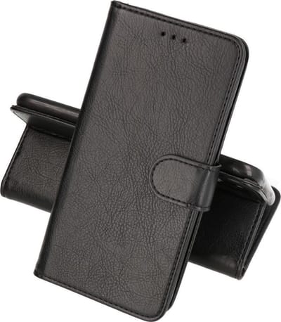 Hoesje Geschikt voor Samsung Galaxy A22 5G - Kaarthouder Book Case Telefoonhoesje - Zwart