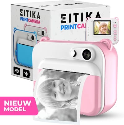 EITIKA Camera - Printer - Digitale Foto Camera - Camera Met Printer - Nederlandse Handleiding & Ebook - Oplaadbaar