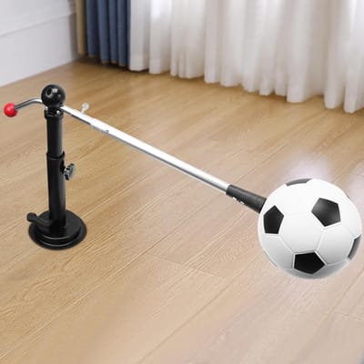 Voetbaltrainer - Solo Trainingsapparaat - Voetbalvaardigheden Verbeteren - 360 Graden Rotatie - 42x19 cm - Zwart