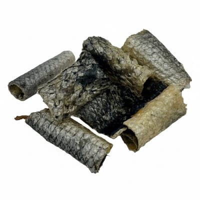 Kabeljauwhuid - Hondensnack - 500gram - 100% Natuurlijk - Gedroogd - Gecertificeerd - Vis - Beloningsnack