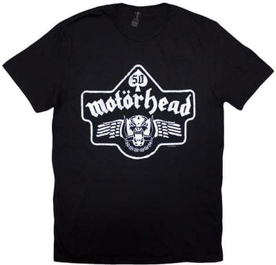 Motorhead - 50 Years Ace Wings Emblem Heren T-shirt - S - Zwart