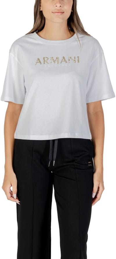 Printed Short Sleeve Round Neck T-shirt Wo - White Shirts